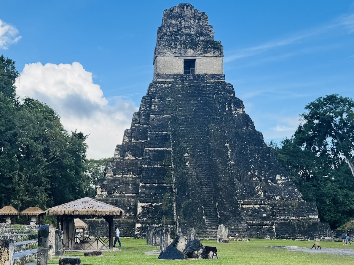 Tikal Temple 1, also known as the Temple of the Great Jaguar, near Flores, Guatemala