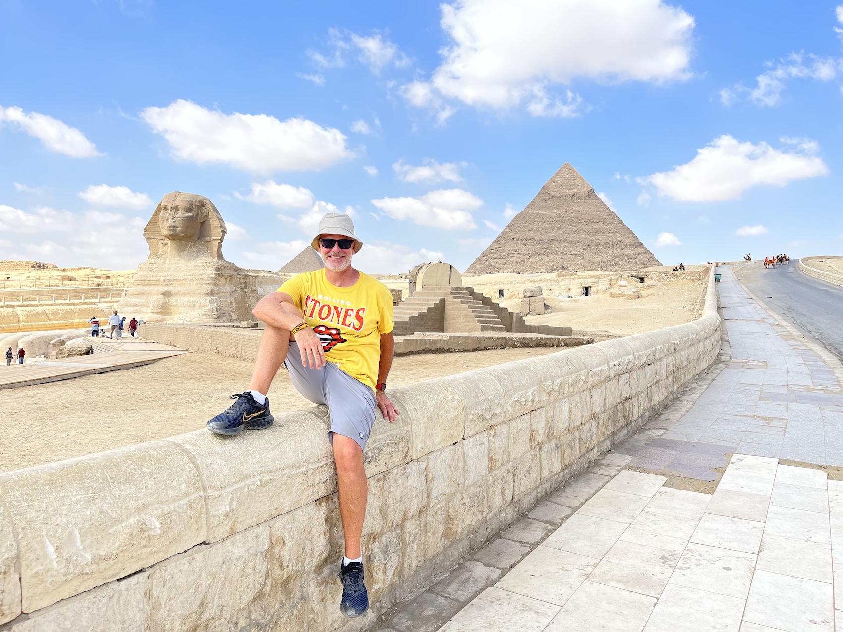 A fantastic day at the Pyramids in Giza, Egypt