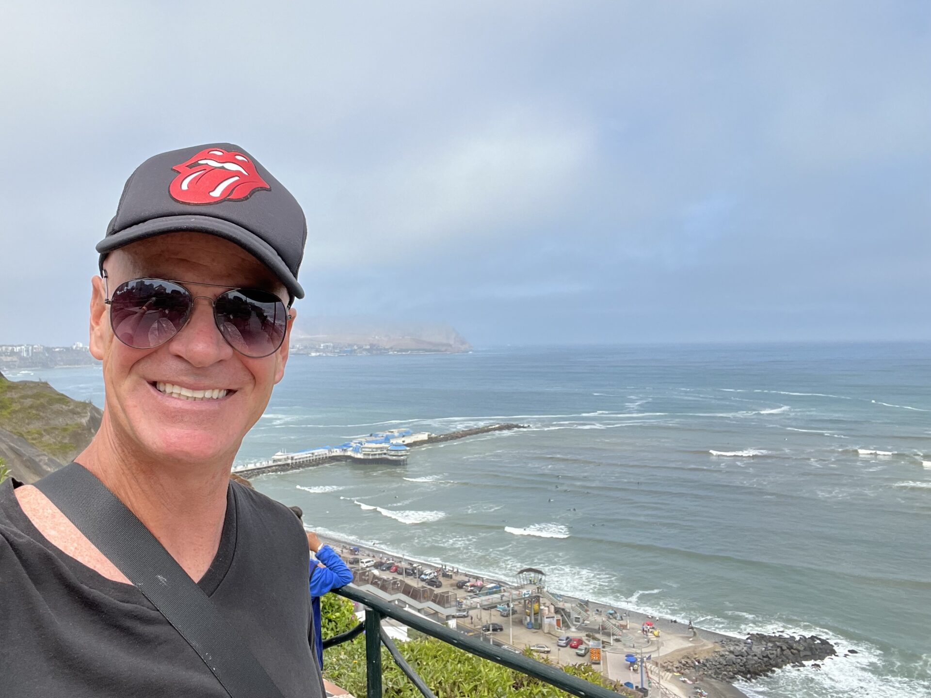 Enjoying the Miraflores cliffs in Lima. A highlight of my 3 days in Lima Peru