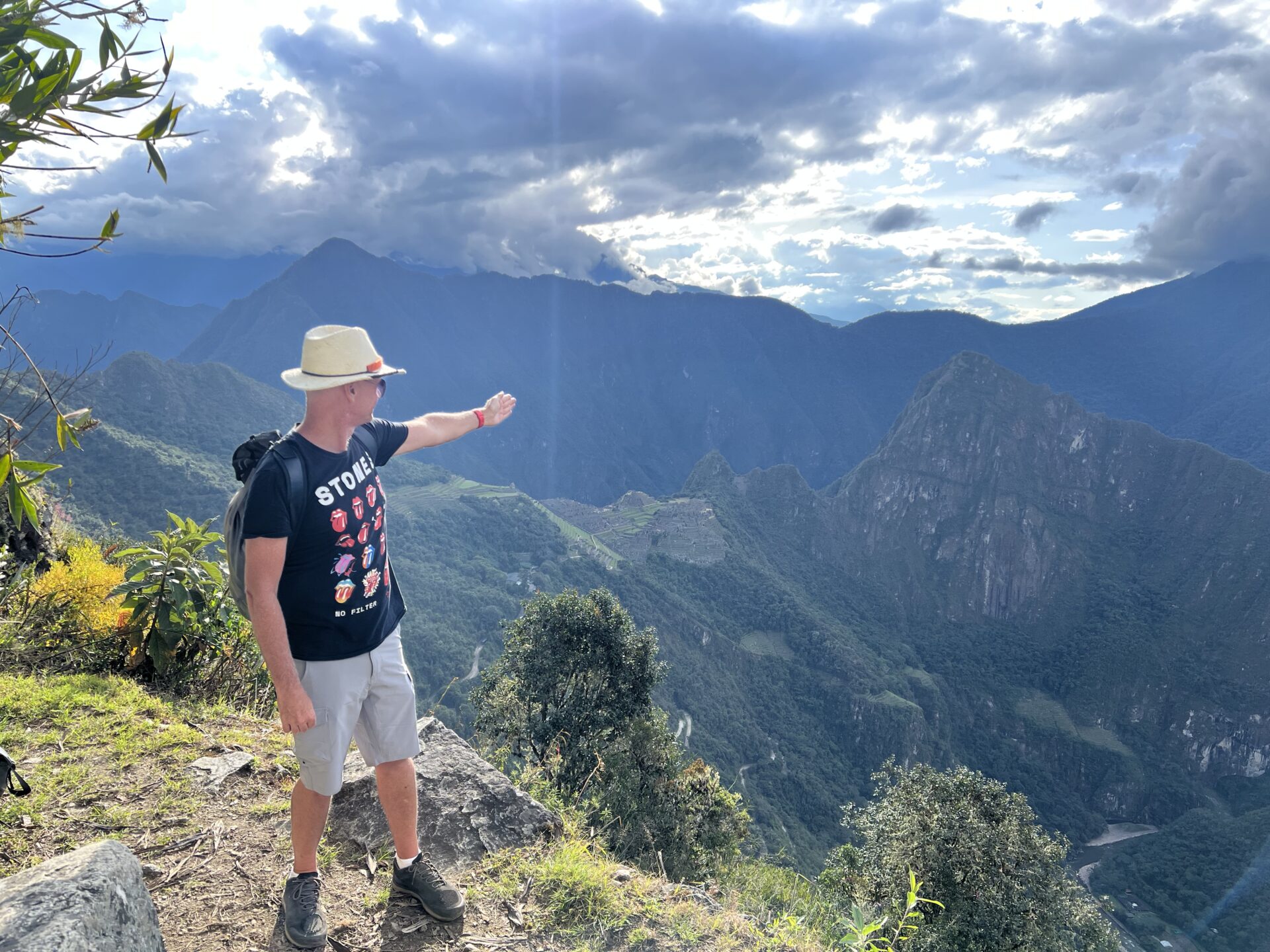 Admiring Machu Picchu from afar during my Inca Trail hike